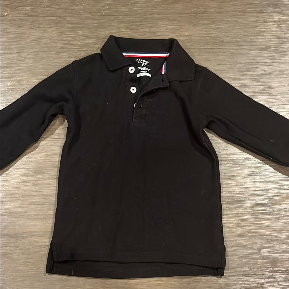 Classic Black Kids Polo Shirt
